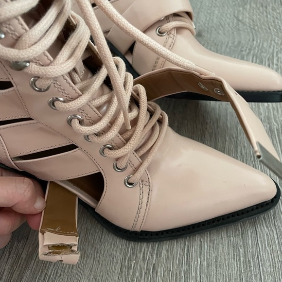 Chloe Pink Smooth Leather Rylee Ankle Boots Size US 6.5 or 36 1/2 - Picture 6 of 6